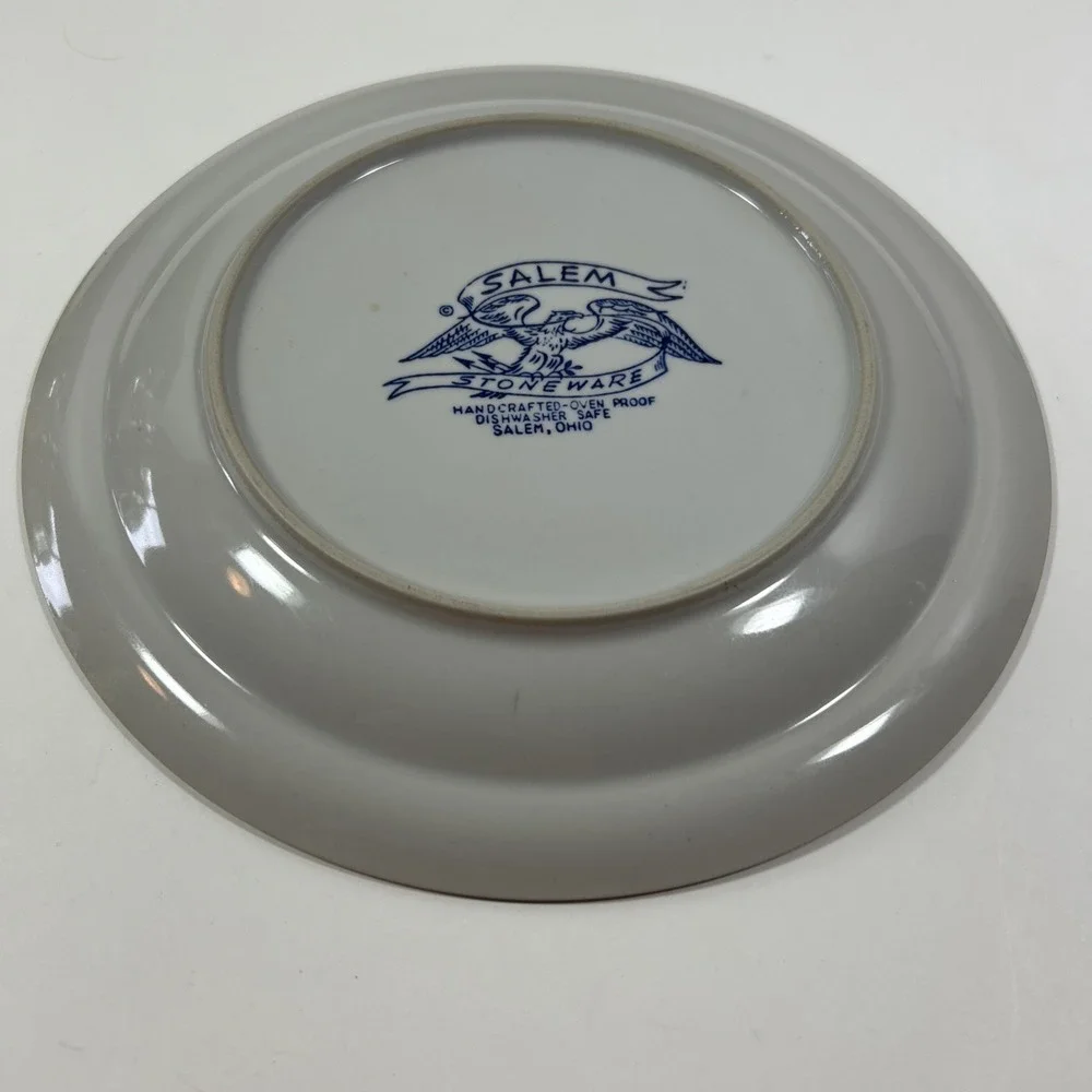 Vtg Salem Stoneware Georgetown‎ Eagle Shield Dinner Plate 10 Inch